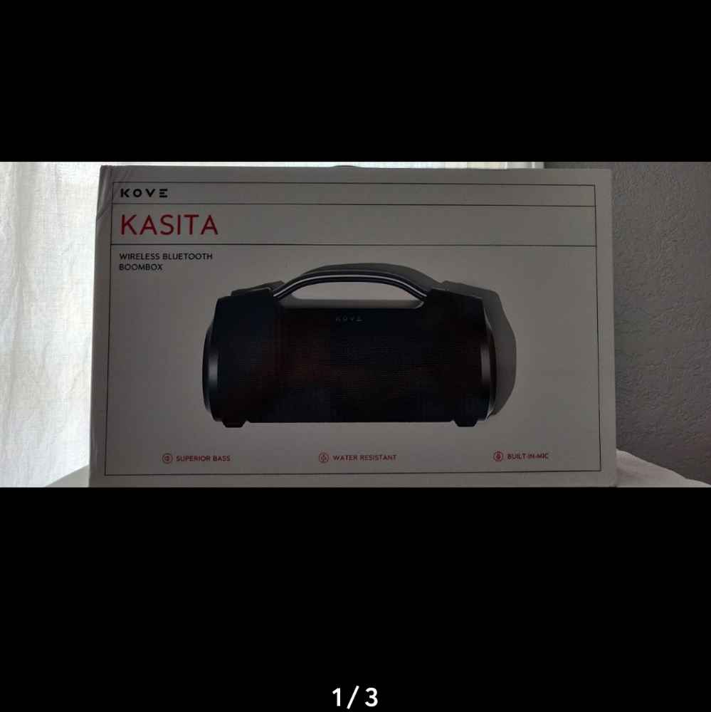 Kove Kasita Wireless Bluetooth Boombox KA98400-0000  Black Brand New